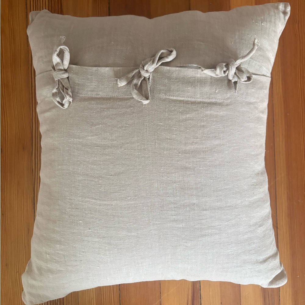 IKEA Beige Linen Pillow